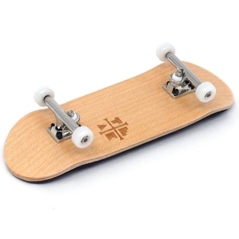 Teak Tuning 32mm Pro Fingerboard Complete - Fully Assembled with Pro Level Components - Pro Shaped Wooden Deck (32x97mm), UltraSpin Bearing Wheels, Prodigy Gen2 Trucks - Classic - Image 2